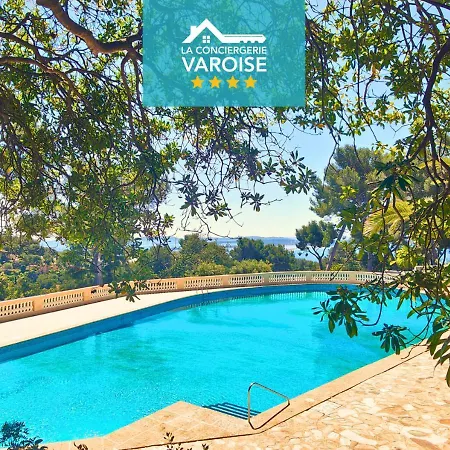 Le Paradis Au Mont Des Oiseaux - - Clim - Piscine - Tennis - Vue Hyères